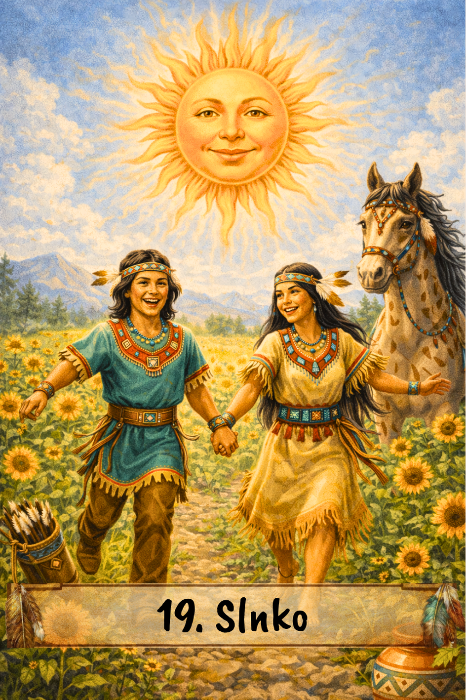 Indiánsky tarot - autorské tarotové karty